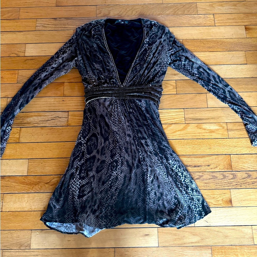 Sky Bedazzled Snake print Mini